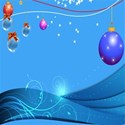 christmas ornament garland background