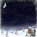 snowy night background