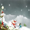 Christmas sleigh background
