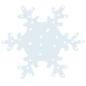 snowflake light blue