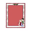 snowman rectangular frame