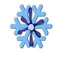 3snowflakes charm