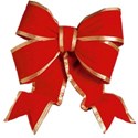 Red and gold bow