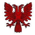 Double headed eagle red