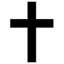 Christian cross black