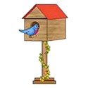 bird house on a stand