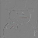 embossed snowman paper