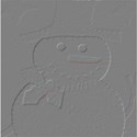 embossed snowman paper