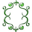 Border frame green