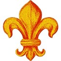 Fleur de lis gold textured