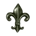 Fleur de lys gray green