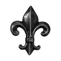 Fleur de lys pitted