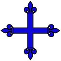 Flory cross blue