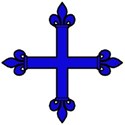 Flory cross blue