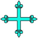 Flory cross turquoise