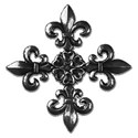 Rosette old silver