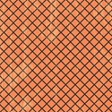 tangerine and brown criss cross 6 x 6 square