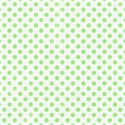 6 x 6 green polka dot