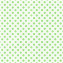 6 x 6 green polka dot