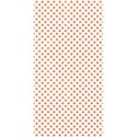 half sheet tangerine polka dot