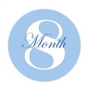 month 8 sticker