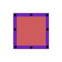purple star frame