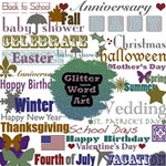 Glitter Mania Word Art (62)