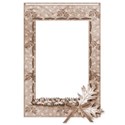 brown slotted ribbon frame