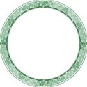 green round leaf slotted frame
