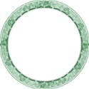 green round leaf slotted frame