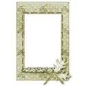 light green leaves frame