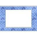 small blue leaf frame