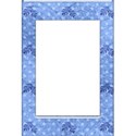 small blue leaf frame2