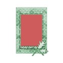 green slotted ribbon frame