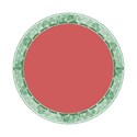 green round leaf slotted frame