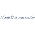 text night to remember blue