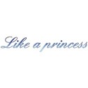 text princess blue