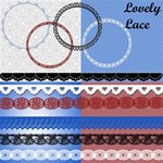 Lovely lace *Patriotic colors* 