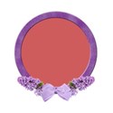 circle frame purple