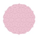 round paper lace pink