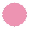 round paper pink