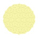 round paper lace yellow
