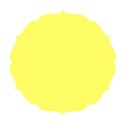 round paper yellow