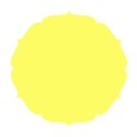 round paper yellow