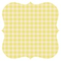 square paper gingham yellow