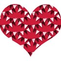 red heart scrap