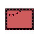 black red frame