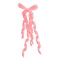 small coral pink ribbons