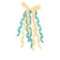 small yellow and blue ribbons