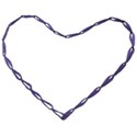 purple heart stitched